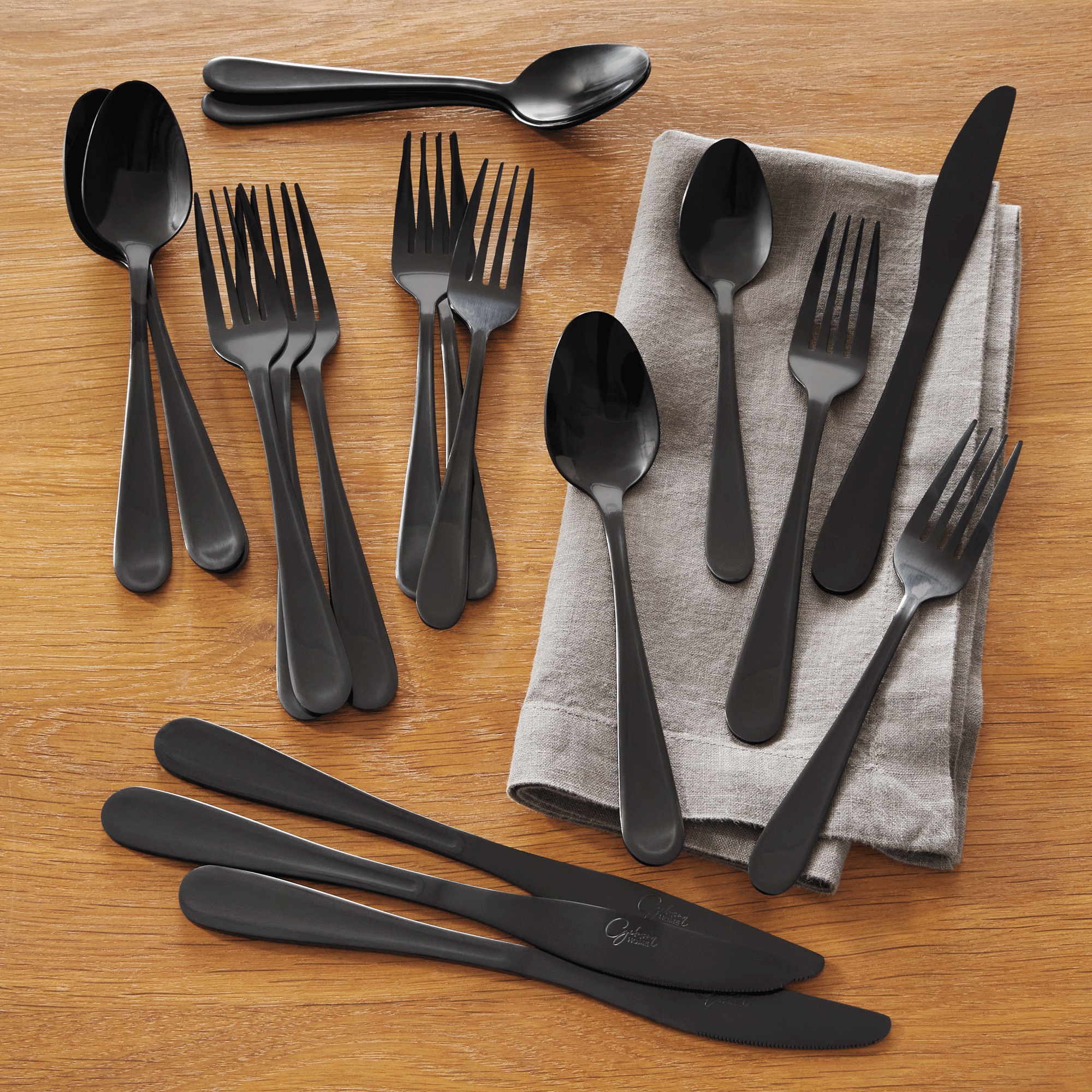 20-Piece Stainless Steel Flatware Set 1 20-Piece Stainless Steel Flatware Set
