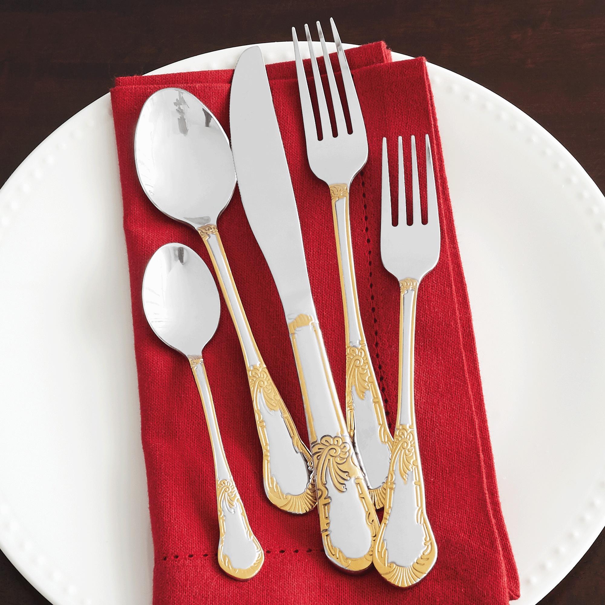 77-Piece Isabella Flatware Set with Case