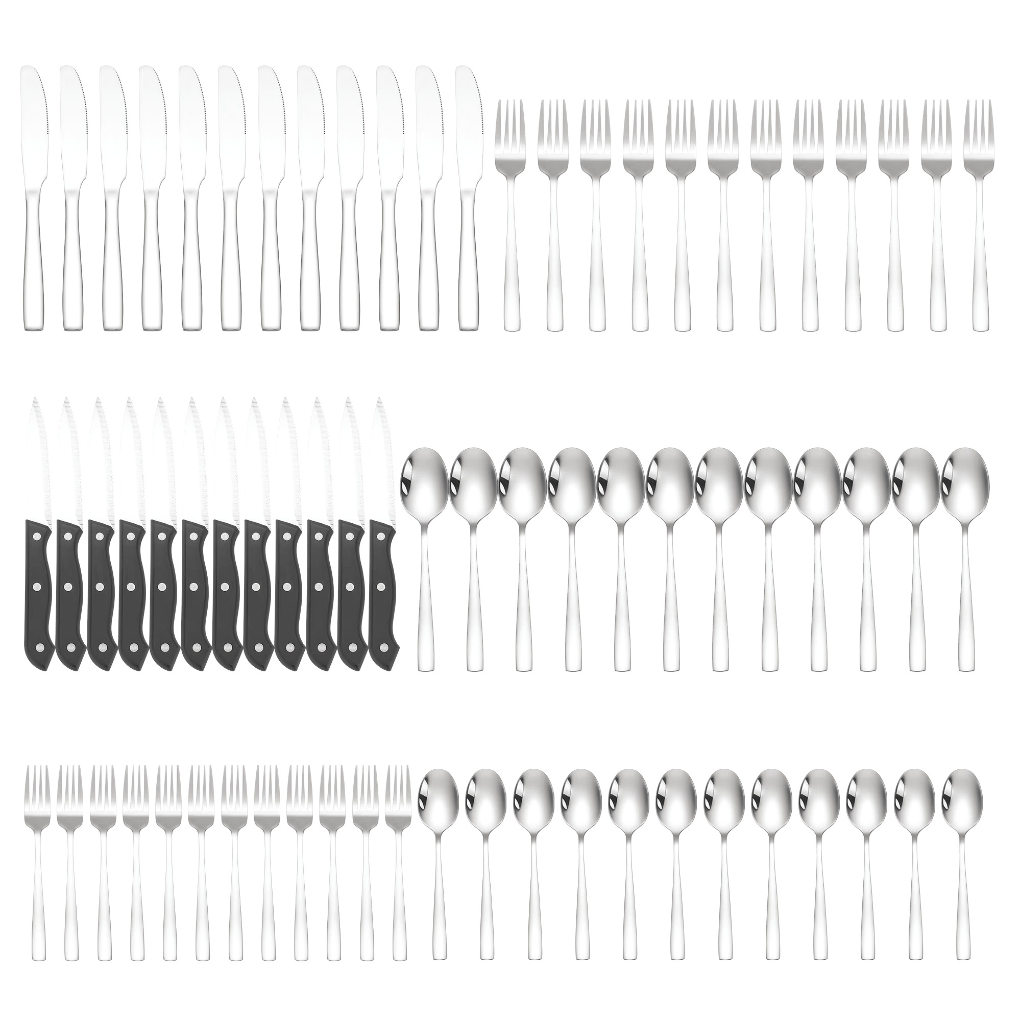 72-Piece Stainless Steel Cutlery Set