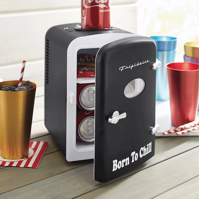 Frigidaire Personalized Mini Fridge with Can Holder