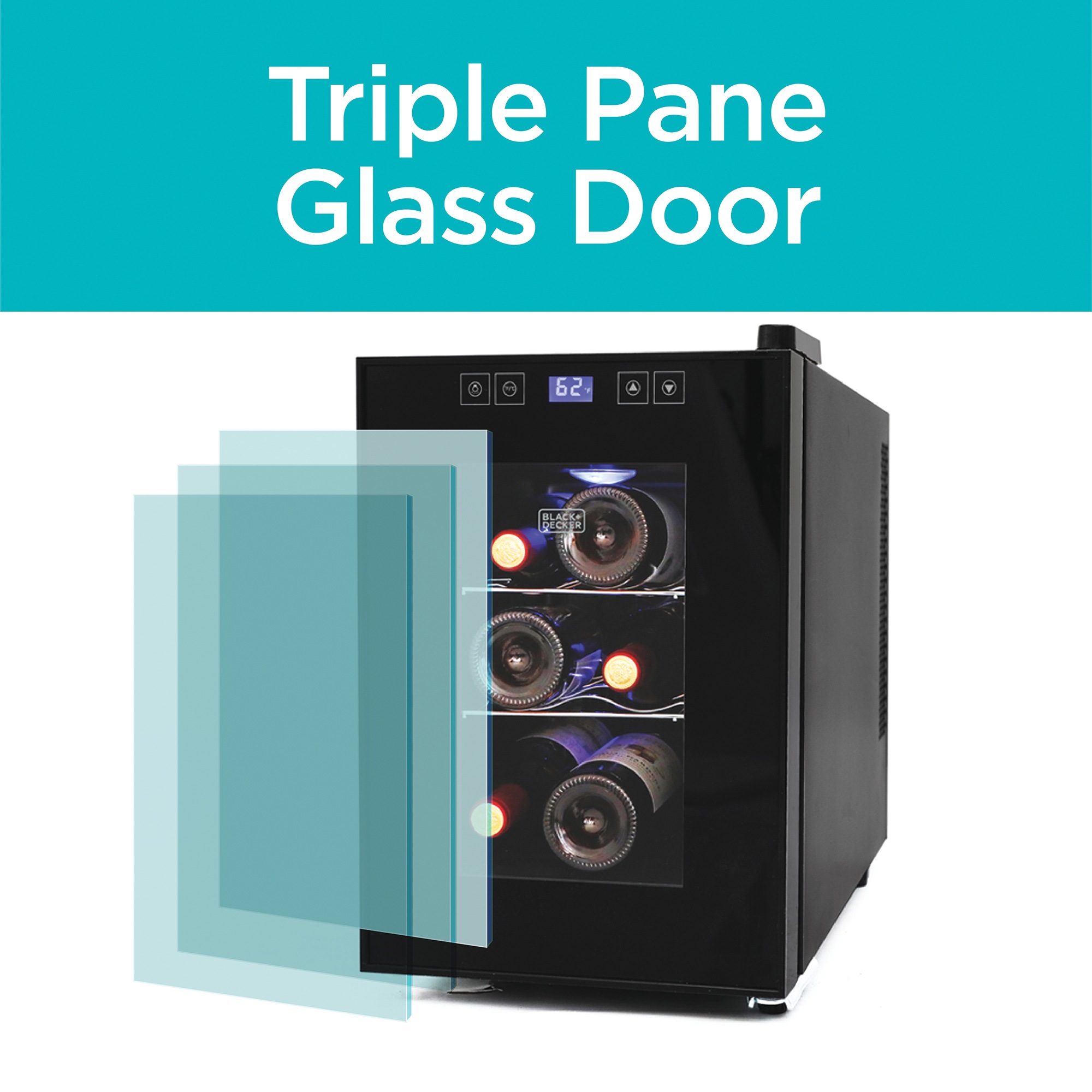 BLACK+DECKER Thermoelectric 6-Bottle Wine Cellar
