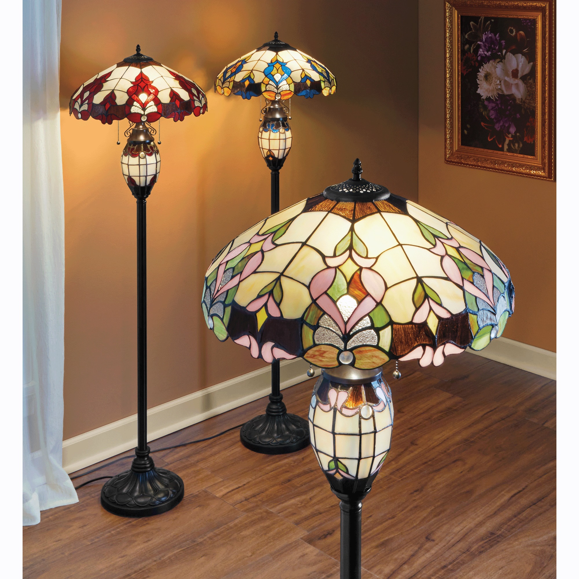Wicklow Stained Glass Floor Lamp