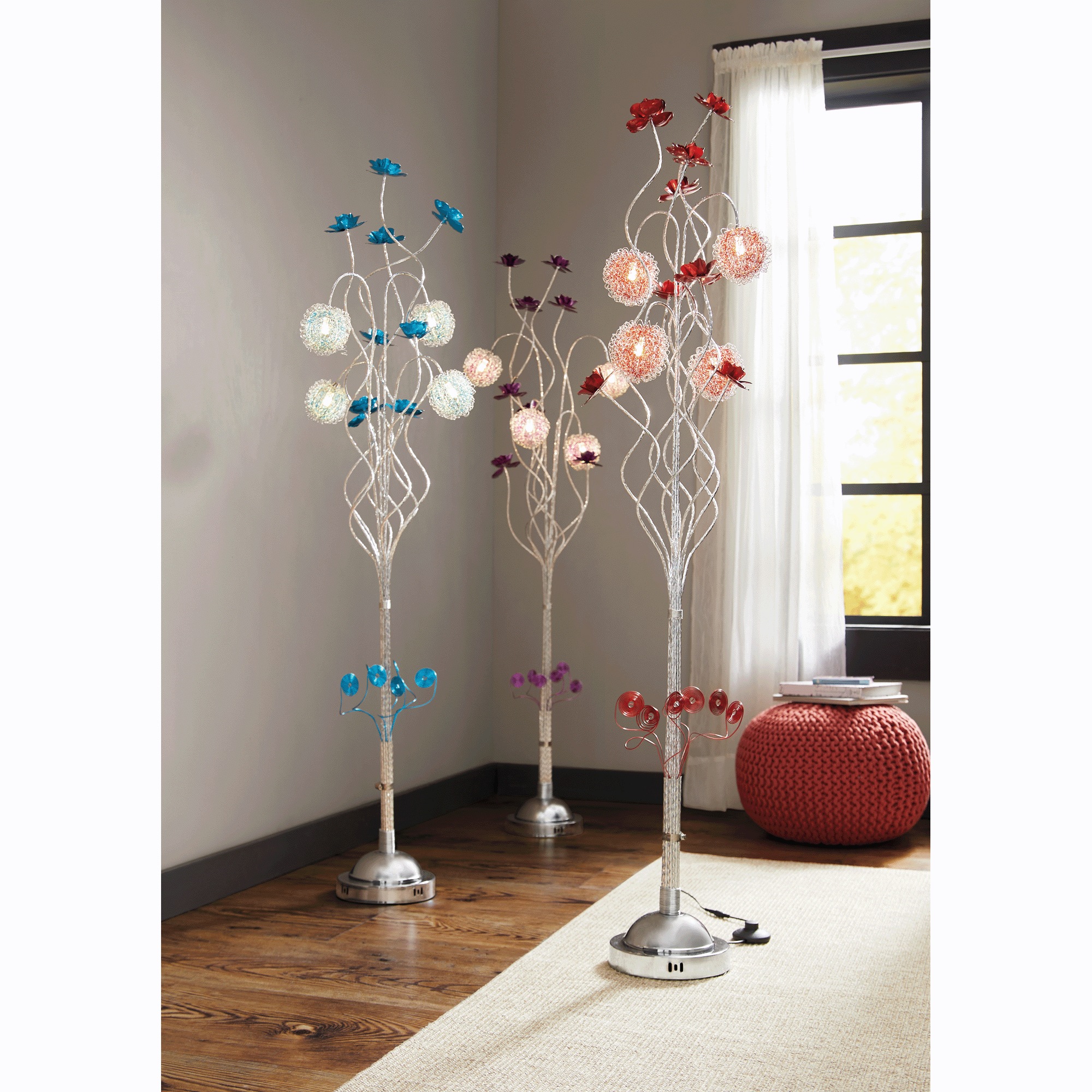 Colorful Wire Floor Lamp