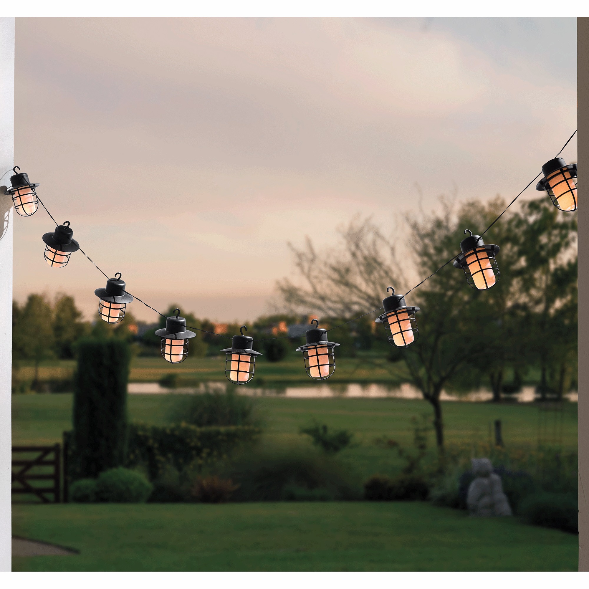 Solar Faux-Flame String Lights 1 Solar Faux-Flame String Lights