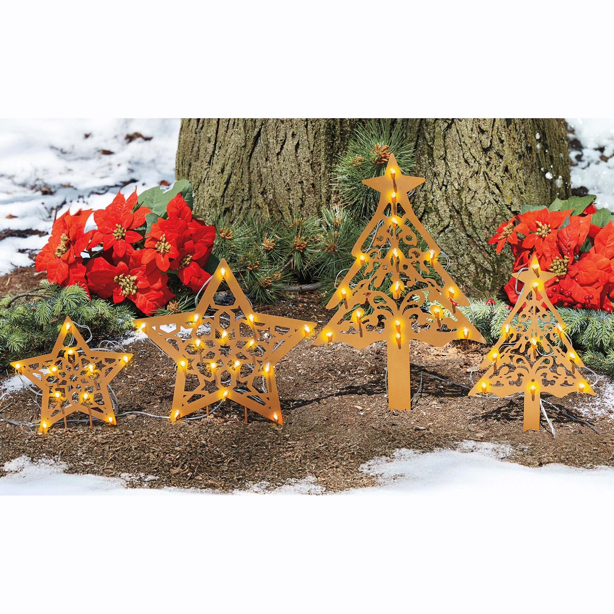 Set of 2 Solar Trees or Stars