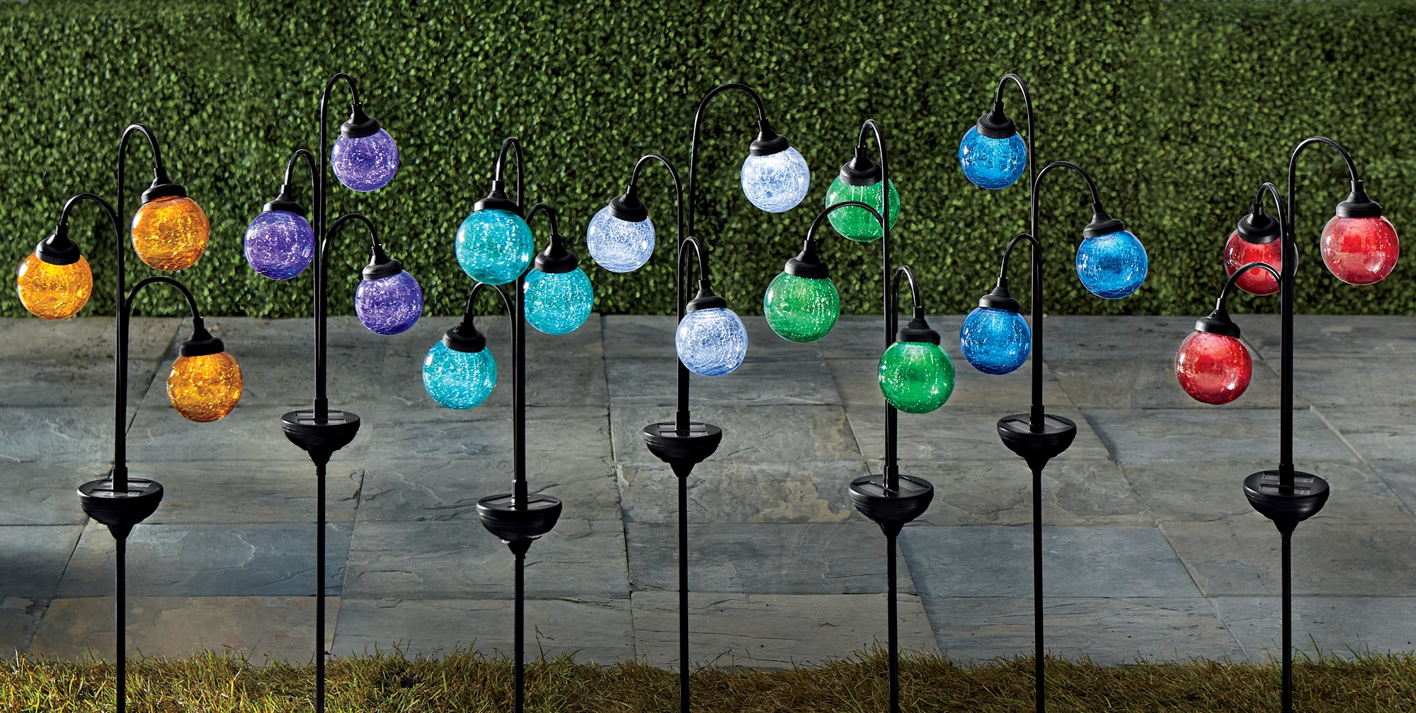 3 Orb Solar Light Stake 1 3 Orb Solar Light Stake