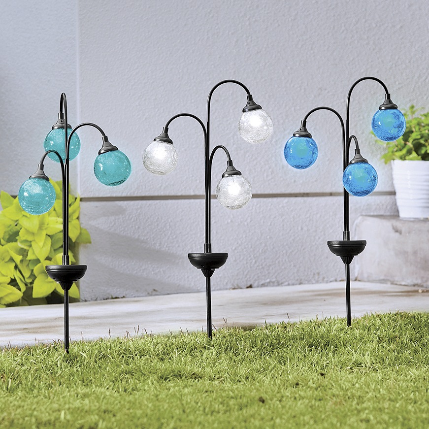 3 Orb Solar Light Stake 2 3 Orb Solar Light Stake