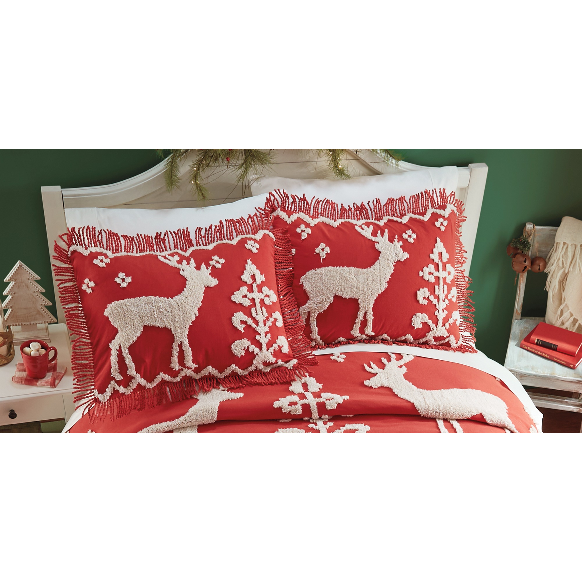 Fair Isle Chenille Bedspread and Sham