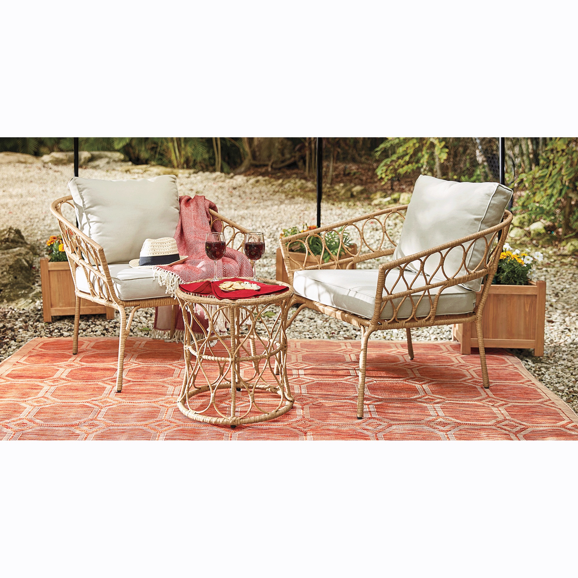 3-Piece Wicker Set