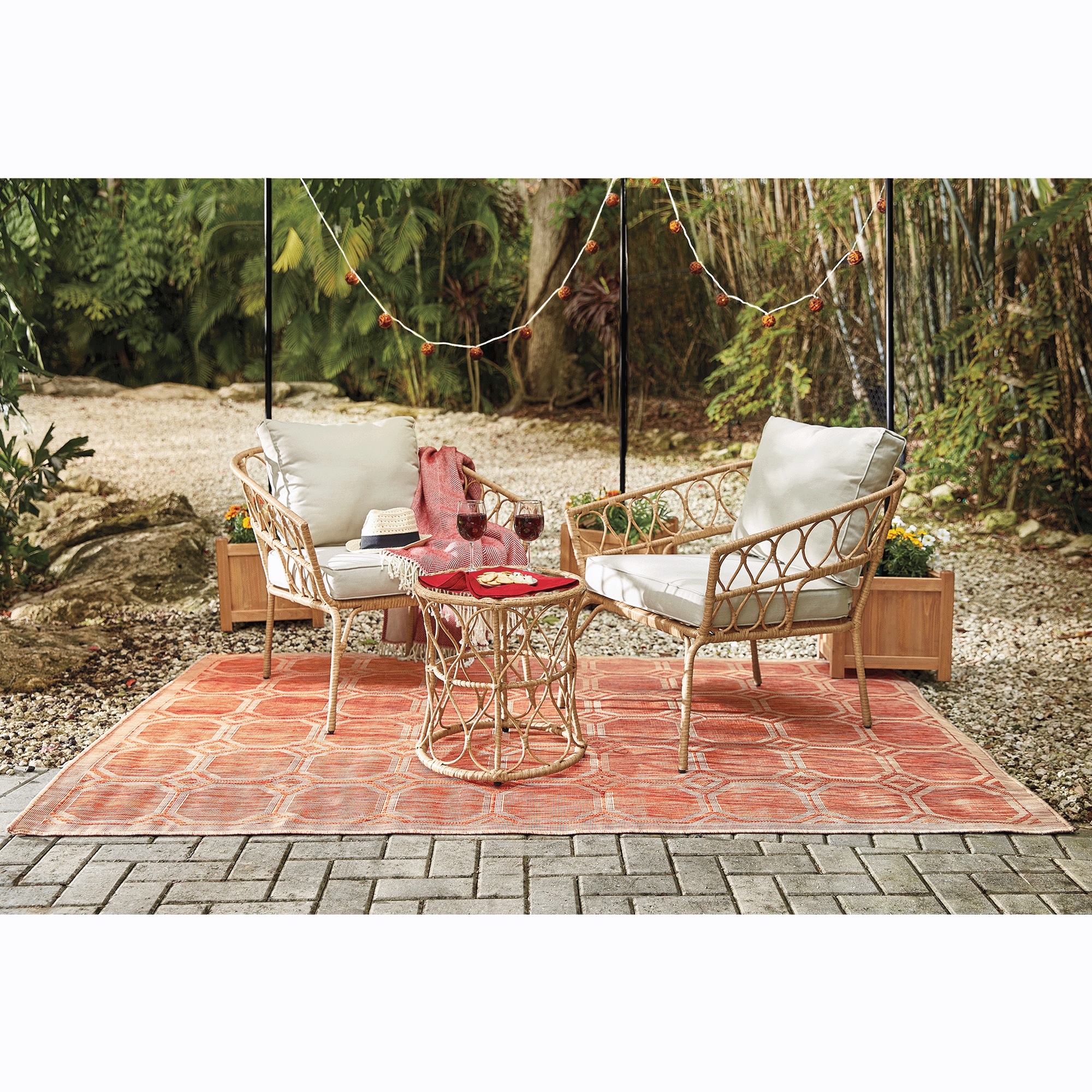 3-Piece Wicker Set