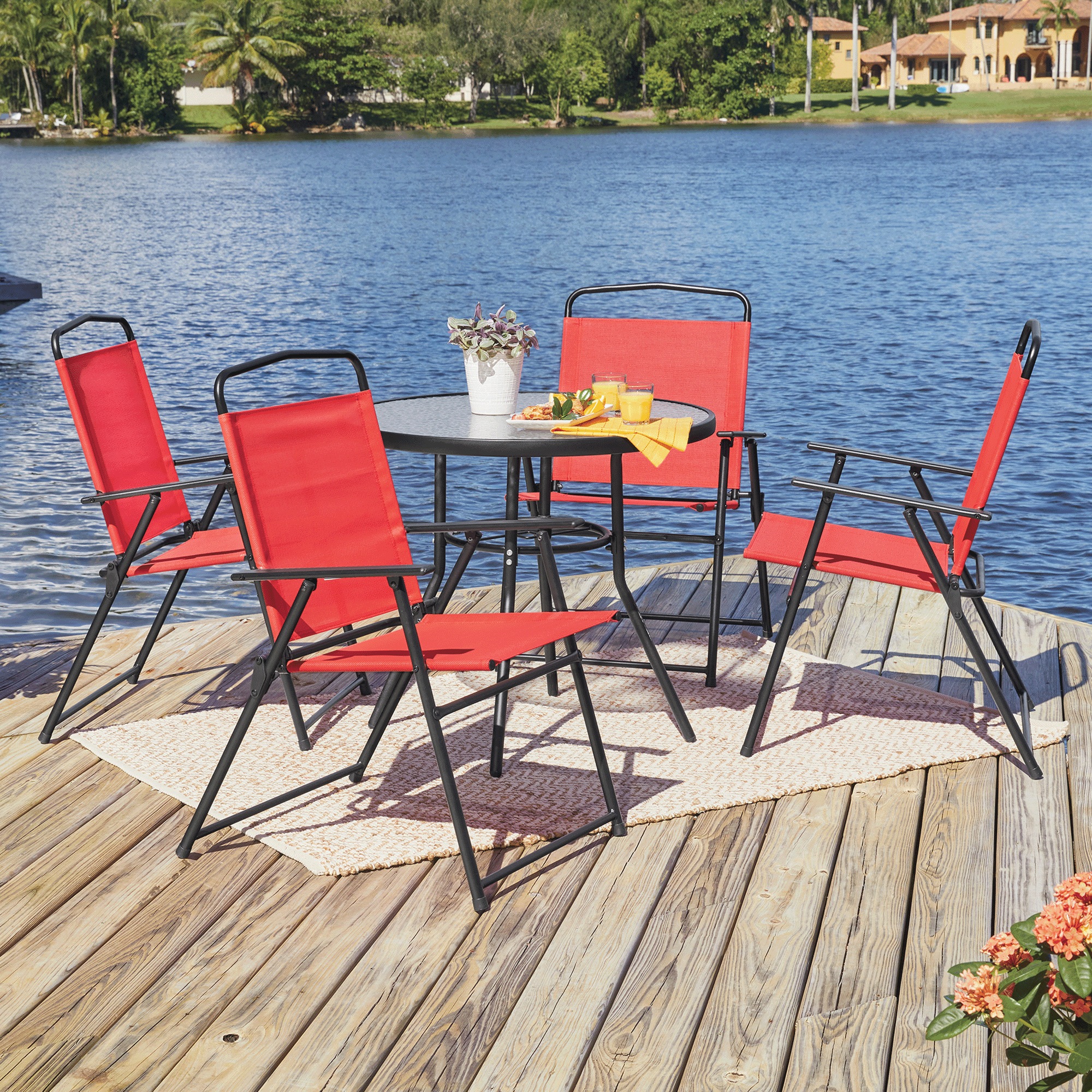5-Piece Outdoor Table and Chairs Set
