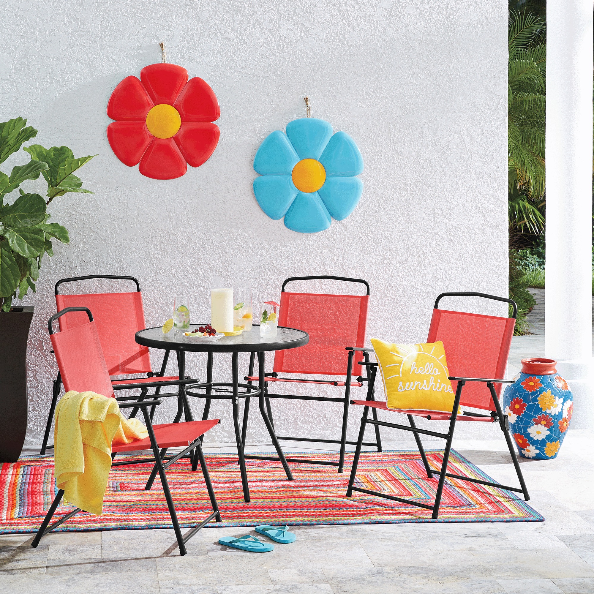 5-Piece Outdoor Table and Chairs Set