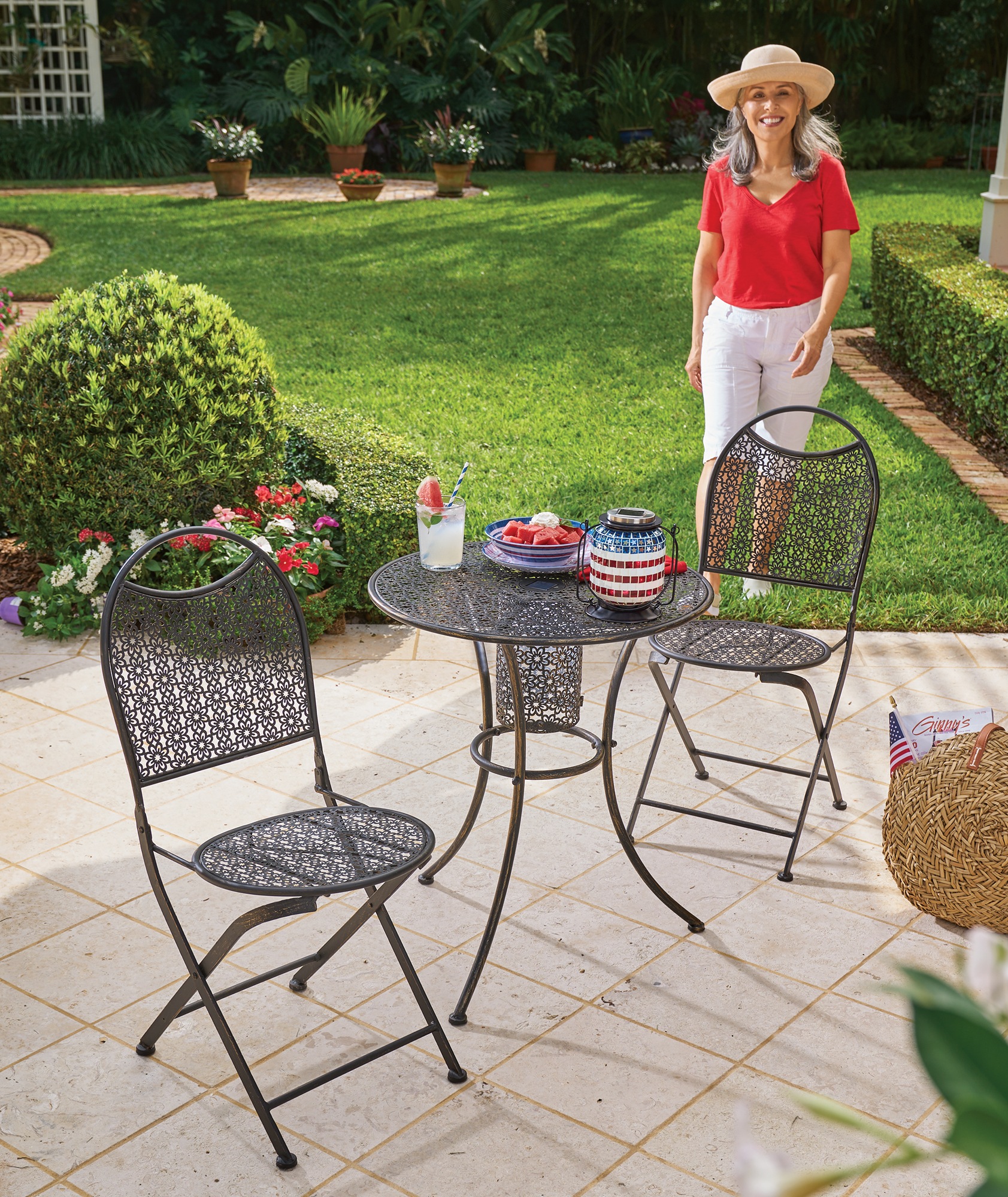 Whitney 3-Piece Solar Bistro Set