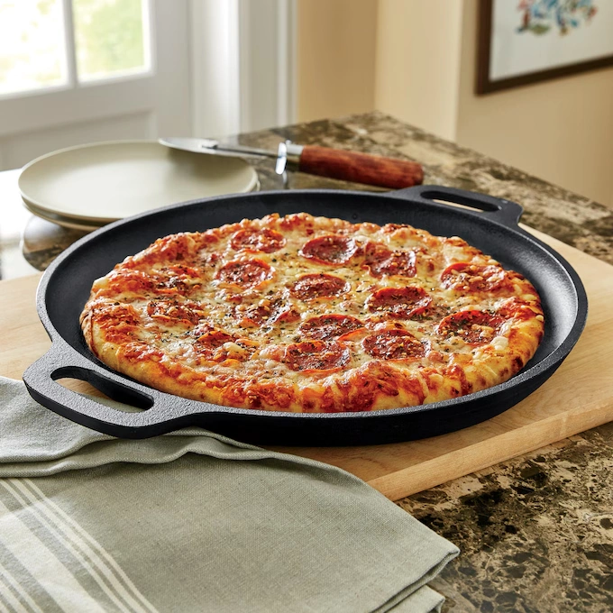 Pre-Seasoned Cast Iron Pizza Pan