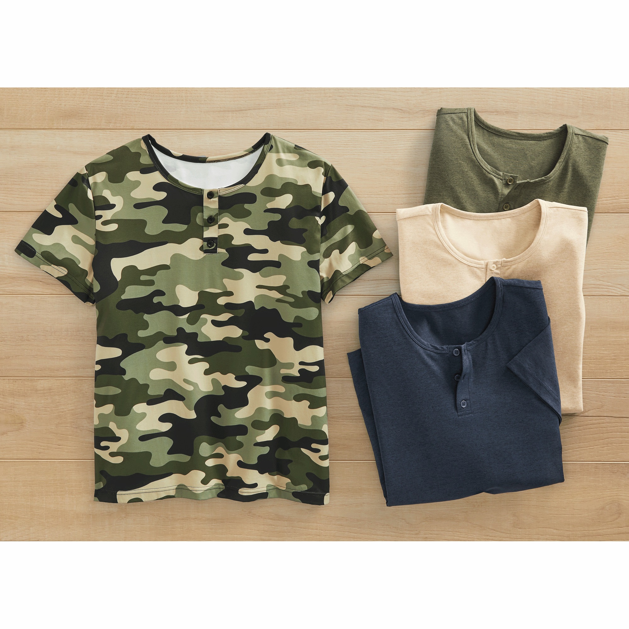 Outdoor Short-Sleeve Henley