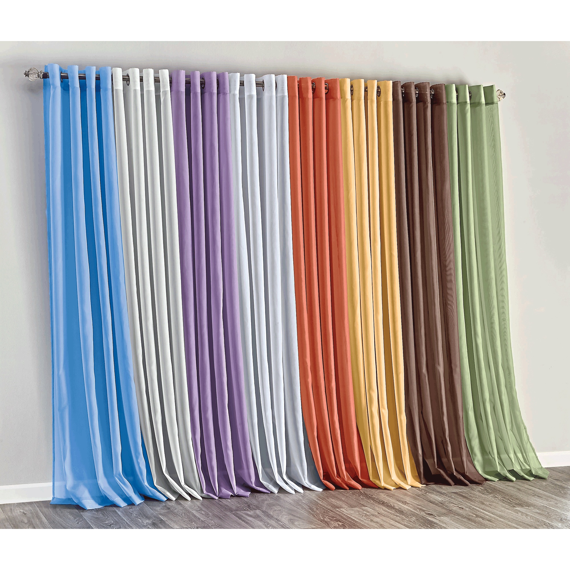 Sheer Panel with Grommets 1 Sheer Panel with Grommets