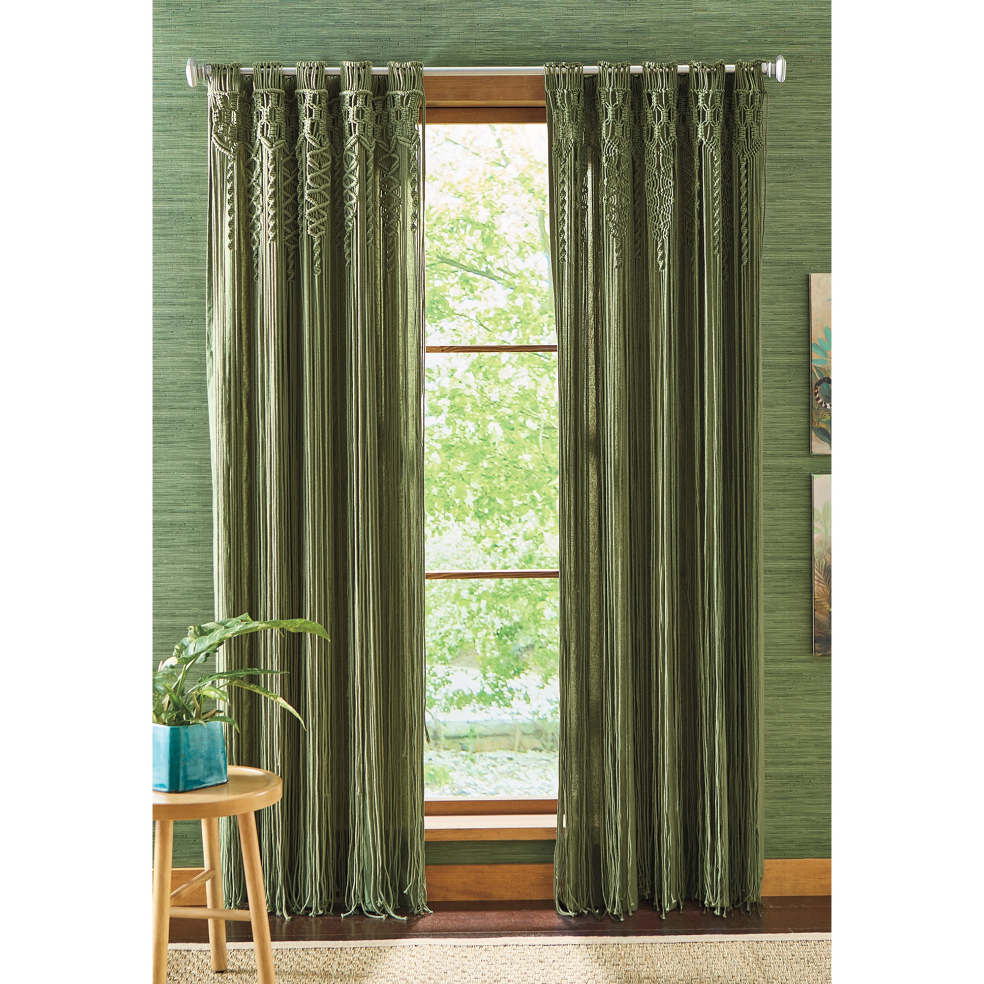 Macrame String Curtain 2 Macrame String Curtain
