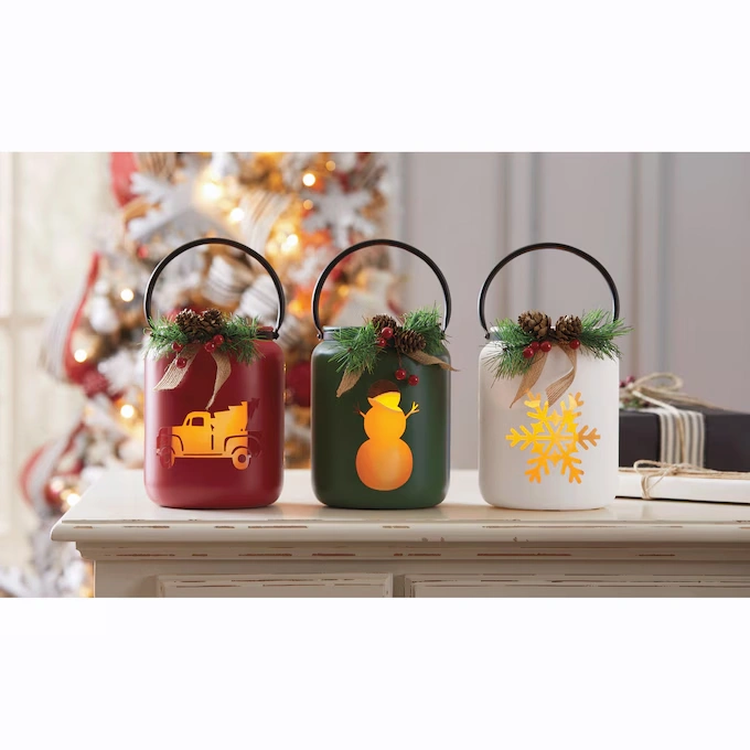 Holiday Canister Candle Holder 1 Holiday Canister Candle Holder