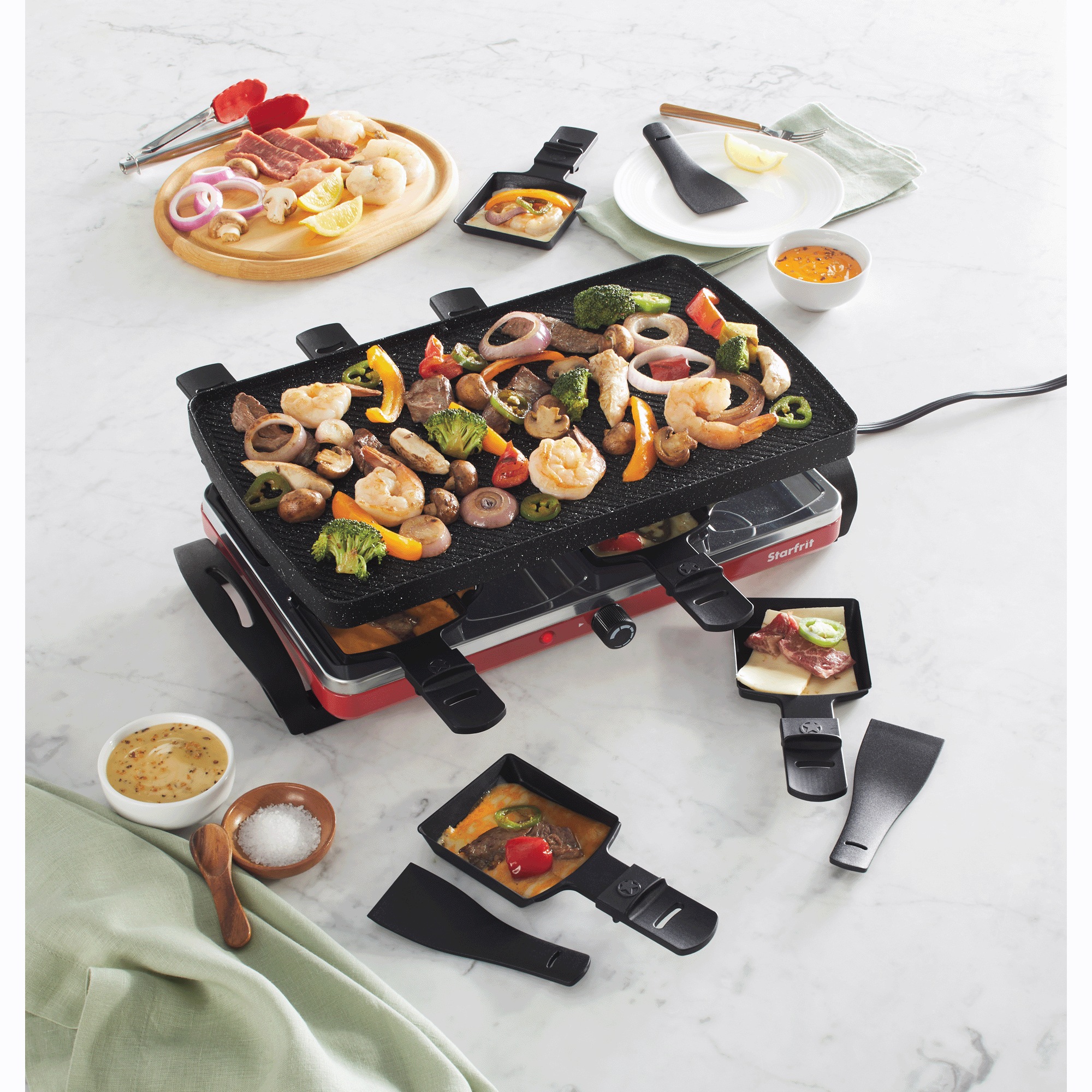 Starfrit The Rock Raclette Party Grill Set