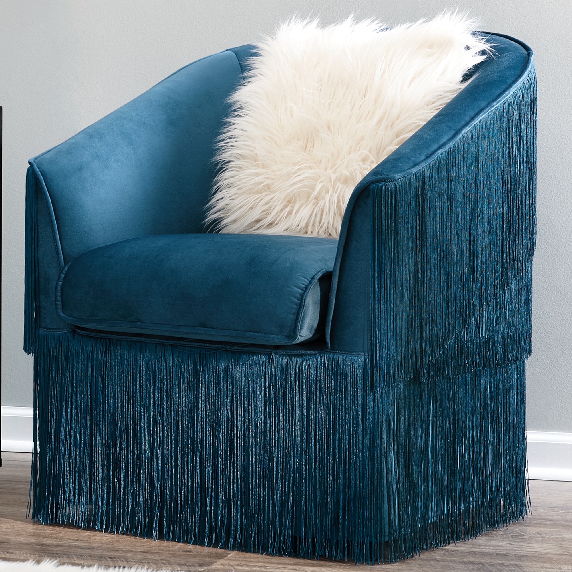 Fringe Barrel Chair 1 Fringe Barrel Chair