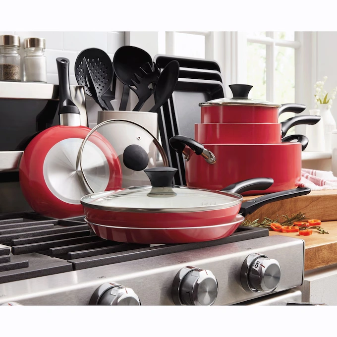 18-Piece Aluminum Ceramic Cookware Set