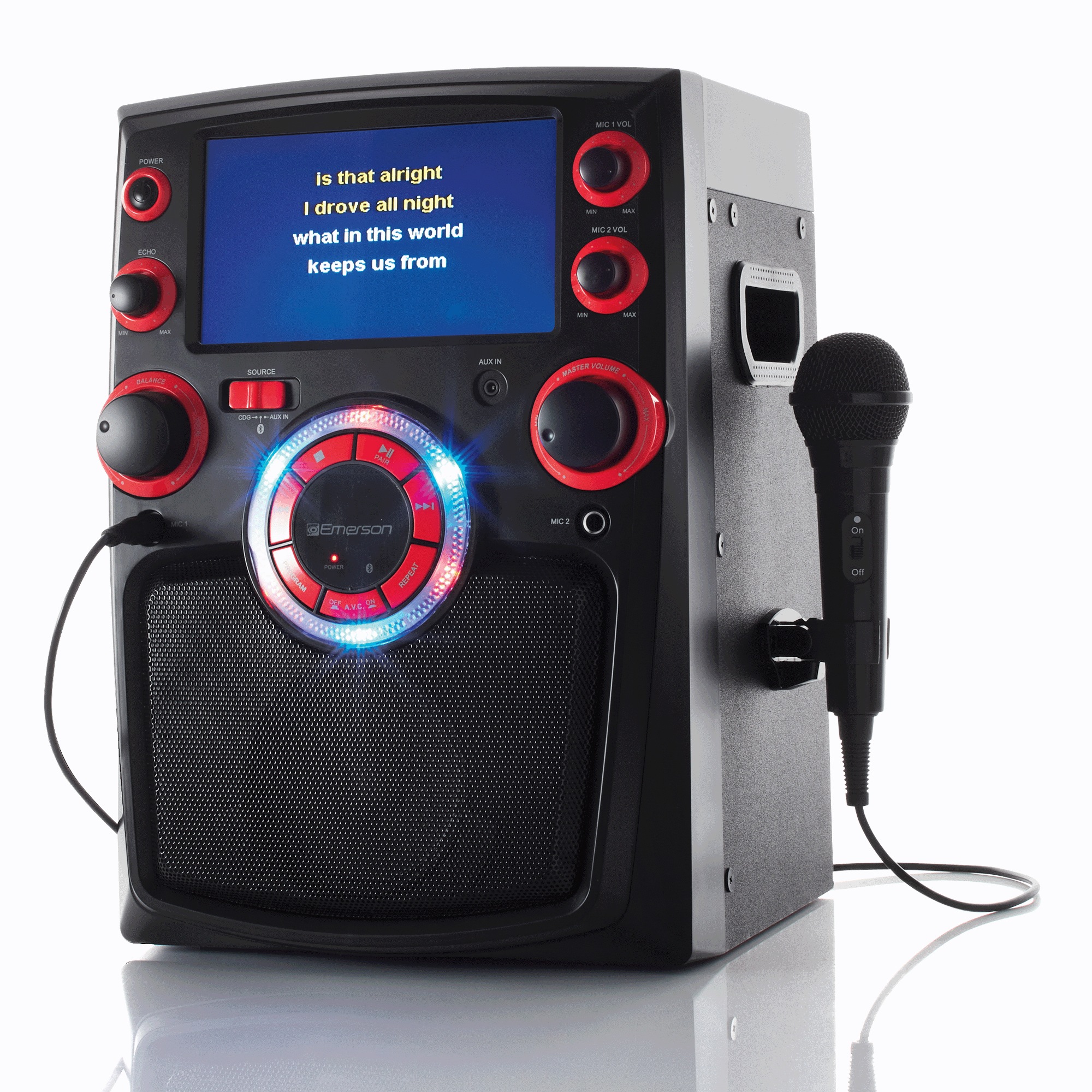 Emerson 7" LED Portable Karaoke