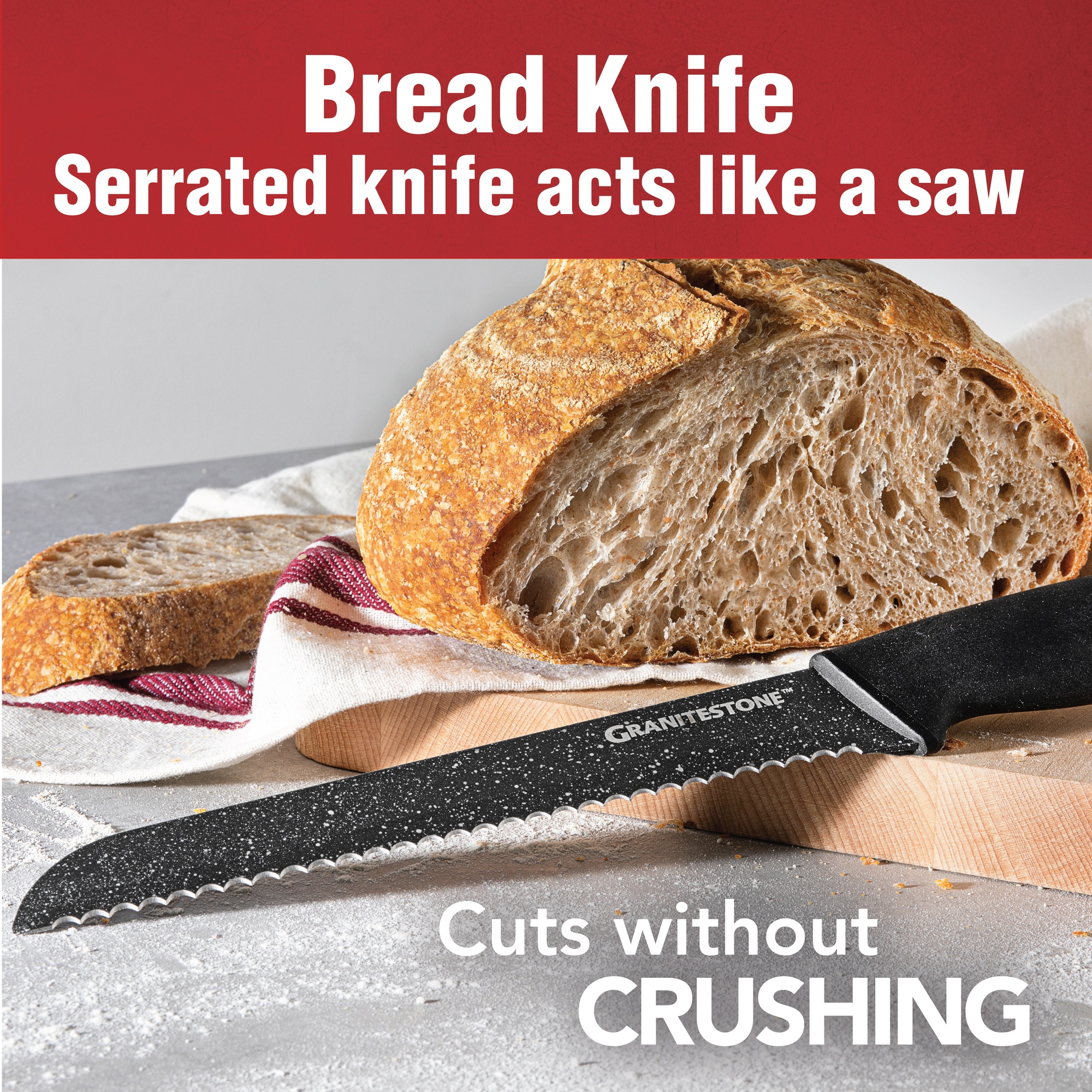 Granitestone Nutriblade 6-Piece Knife Set
