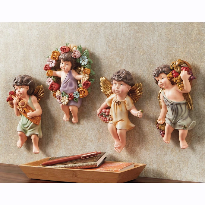Set of 4 Cherubs Wall Art