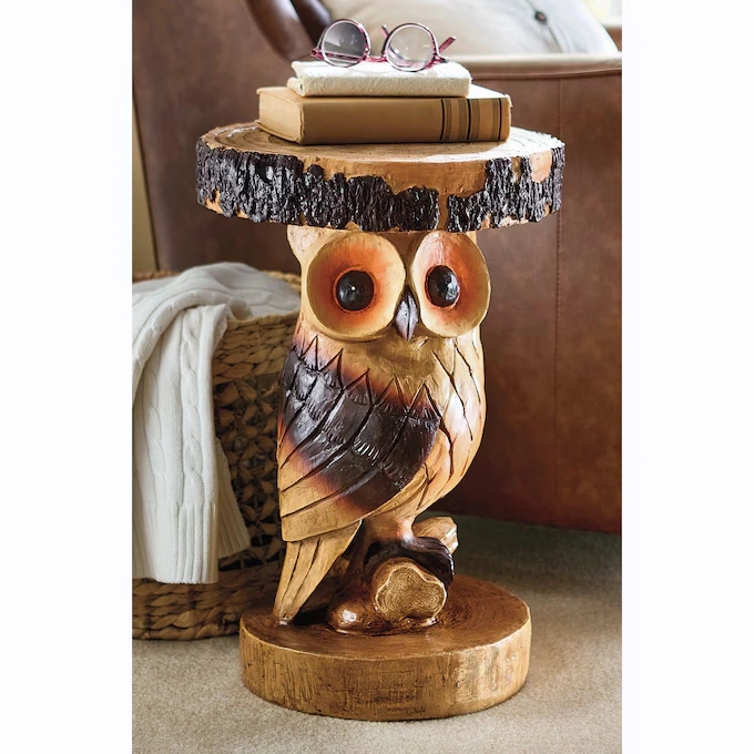 Owl Harvest Accent Table