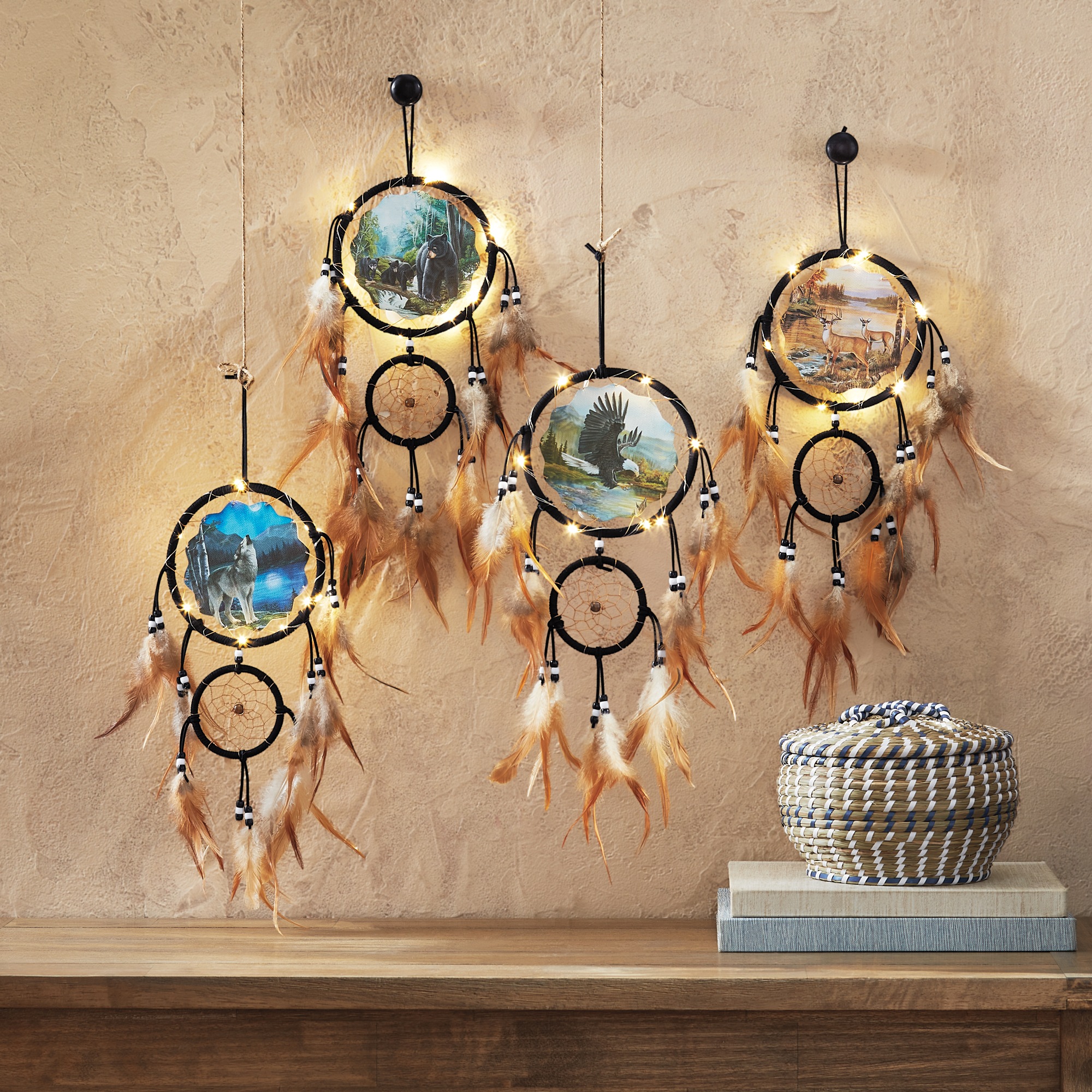 Lit Wildlife Dream Catcher