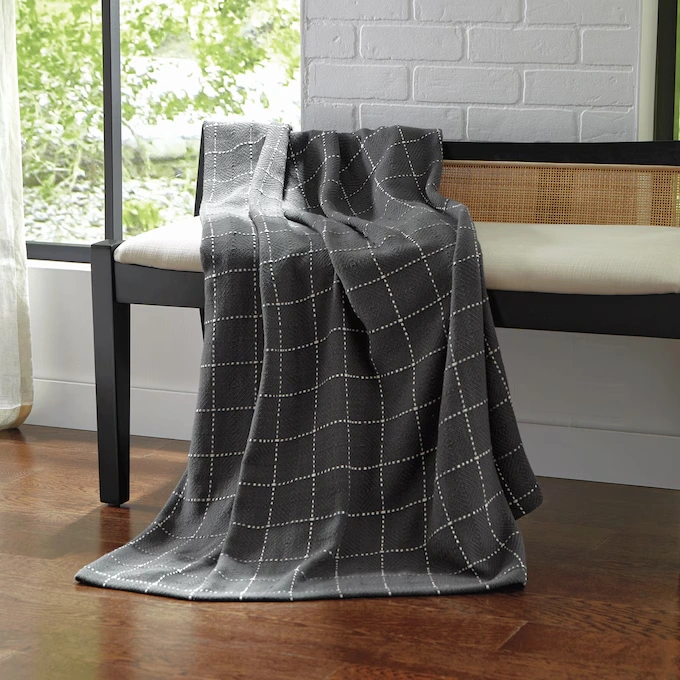 Modern Farmhouse Plaid Blanket