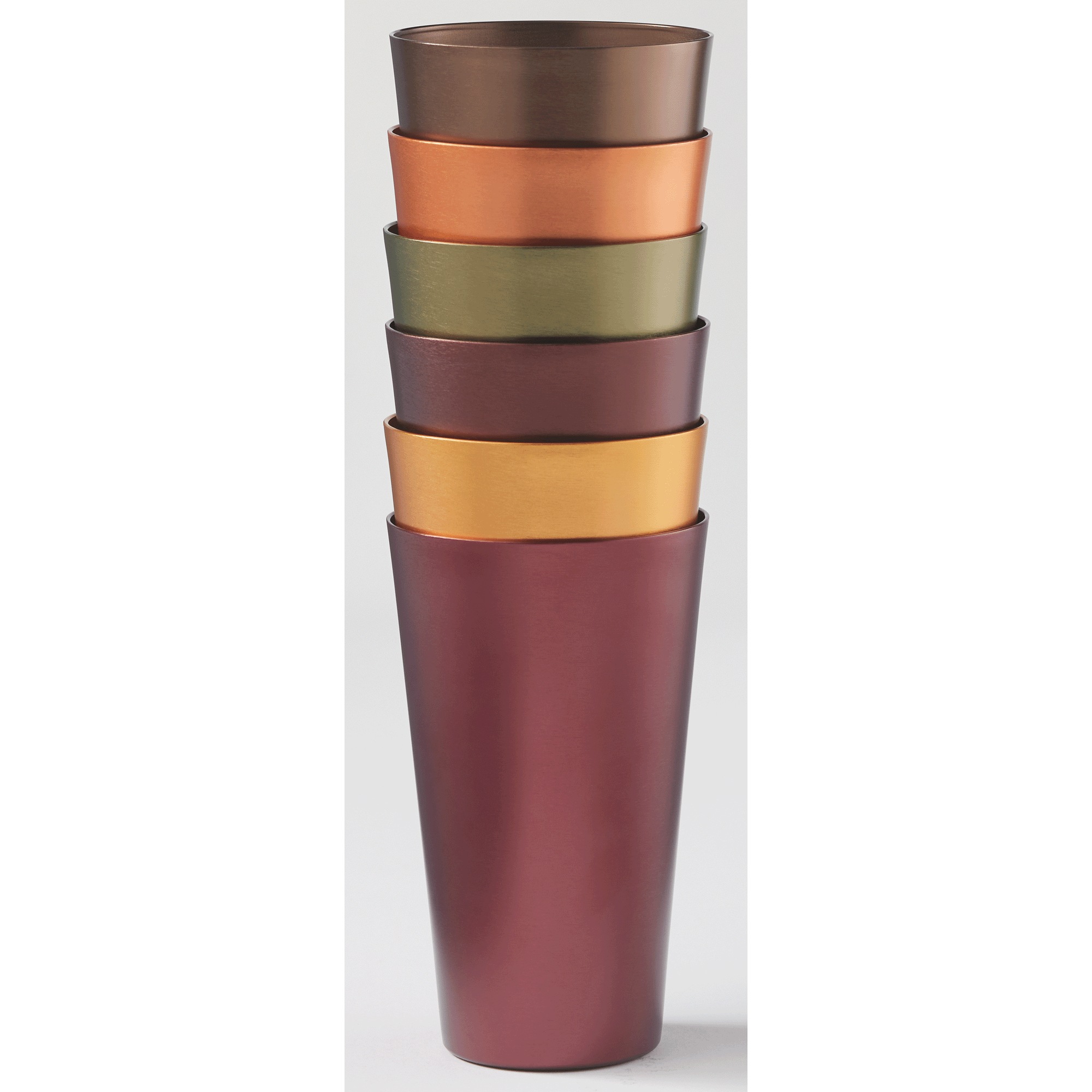 Set of 6 Aluminum Tumblers