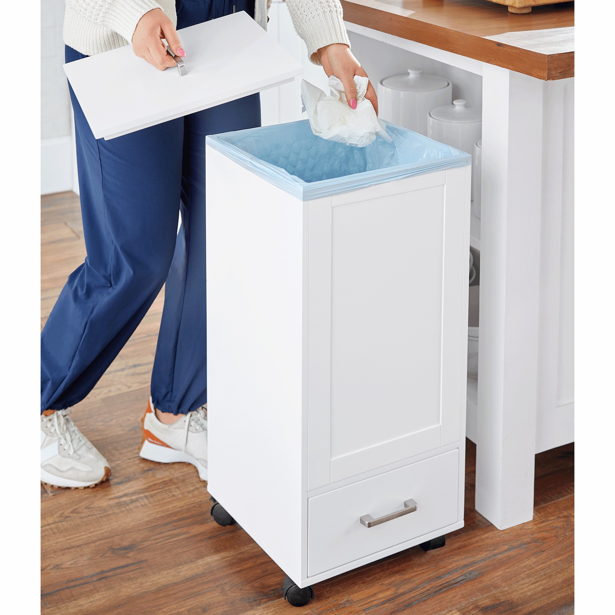 Tenley Rolling Trash Bin