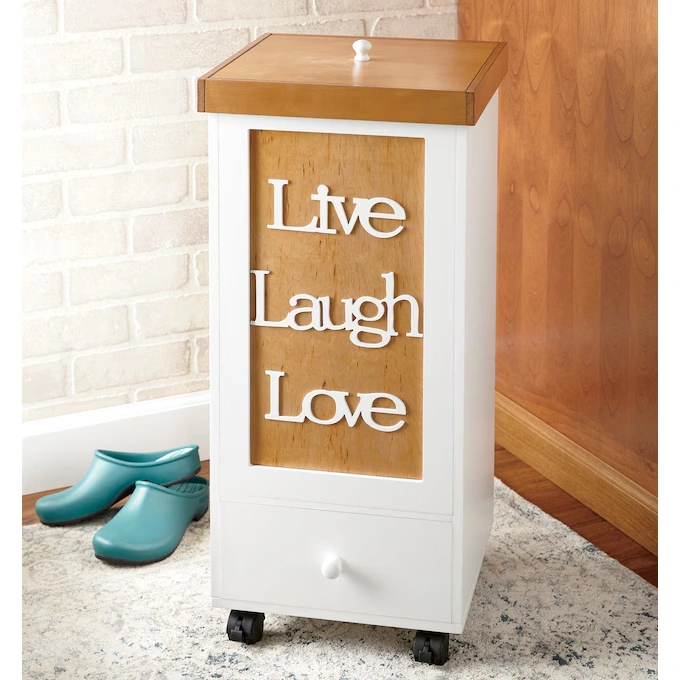 Live Laugh Love Trash Bin