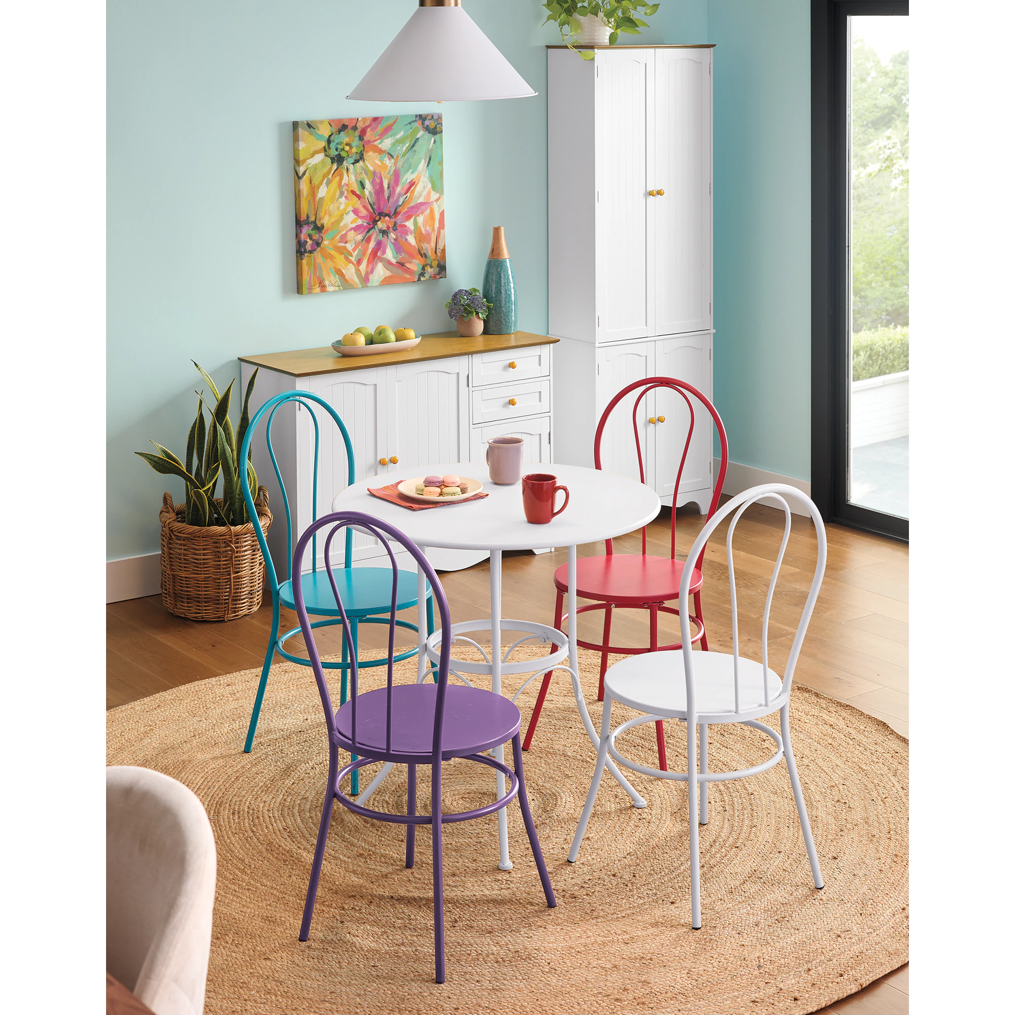 Colorful Iron Dining Chair