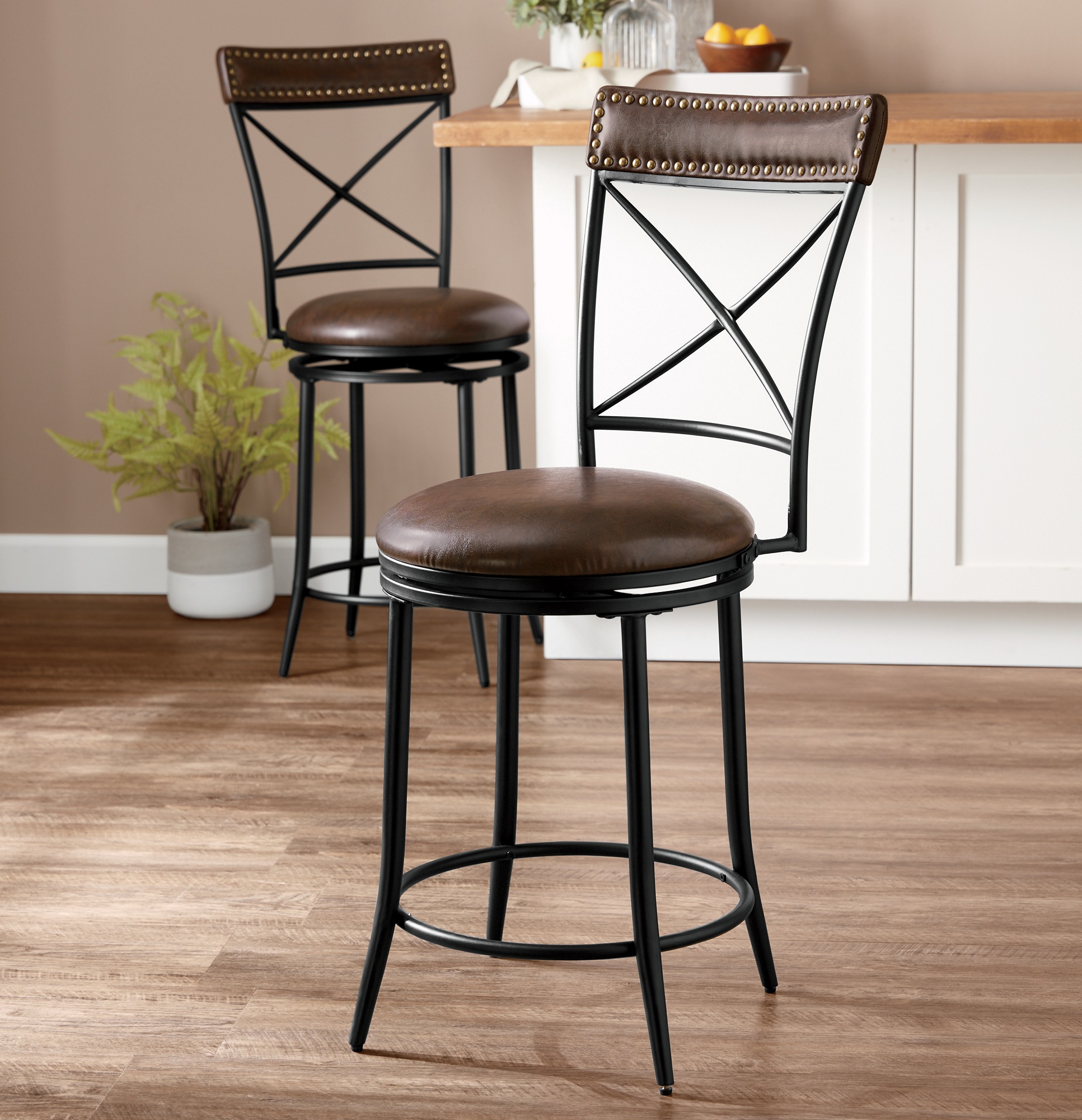 X-Back Counter Stool