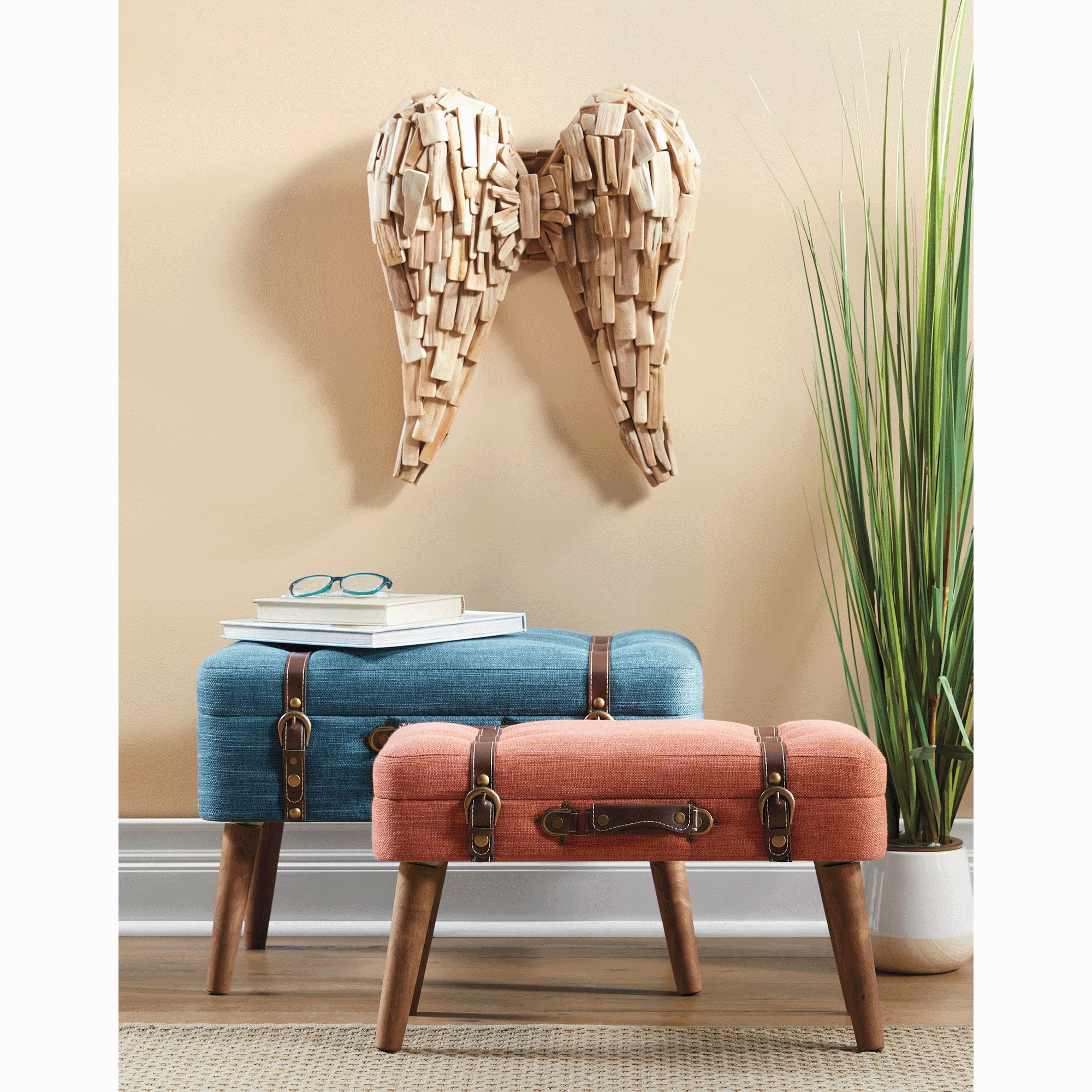 Set of 2 Suitcase Ottomans 3 Set of 2 Suitcase Ottomans