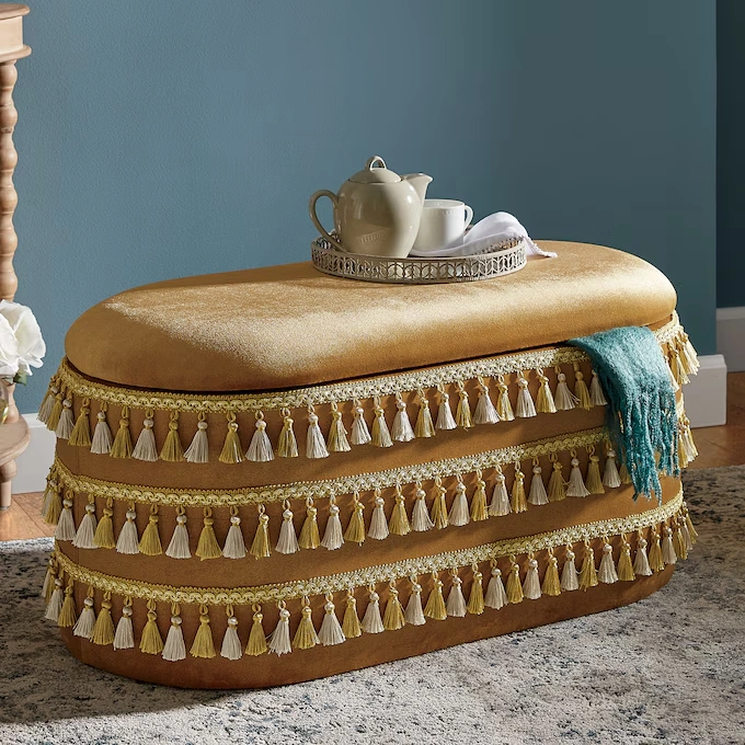 Tassel Storage Bench