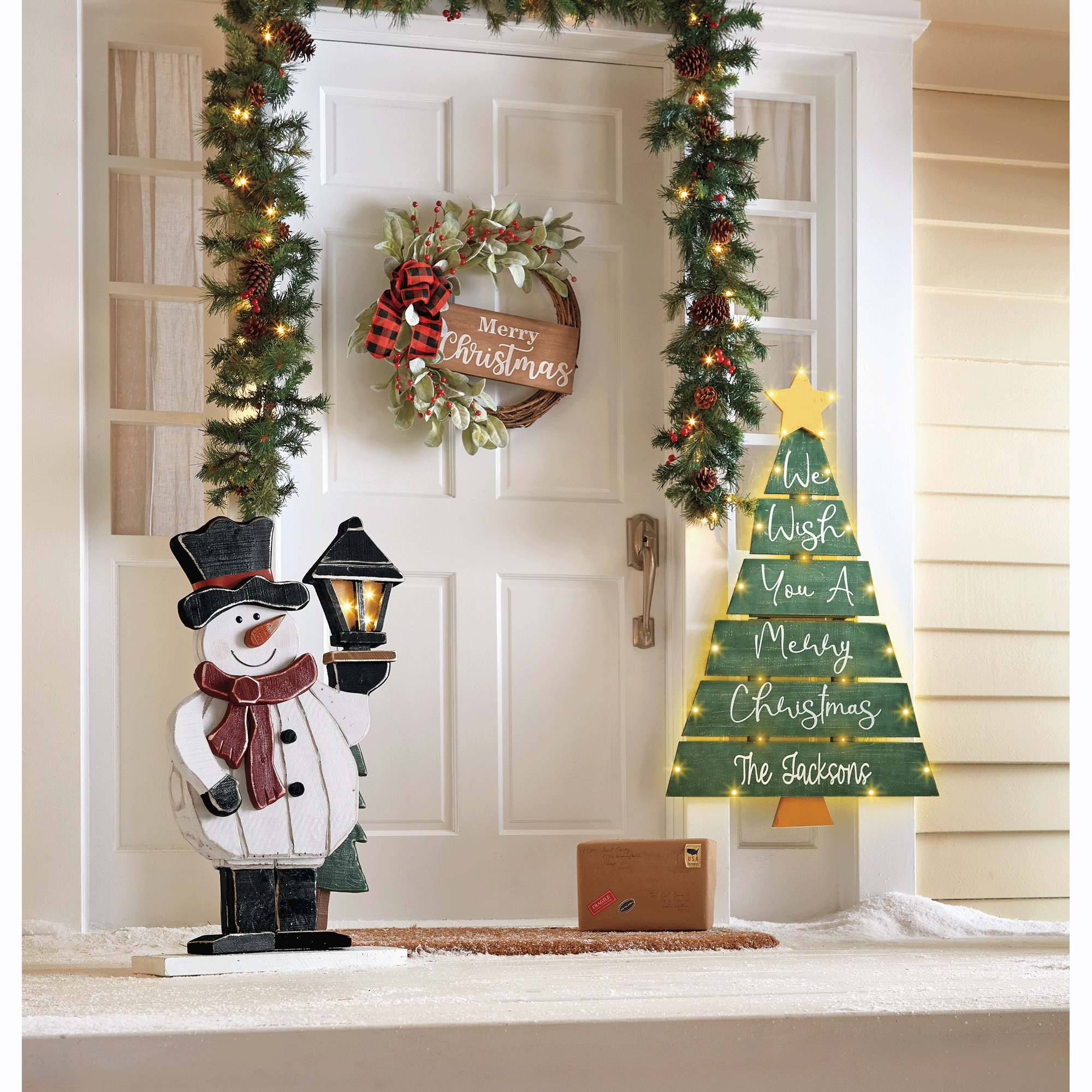 Lit Christmas Tree Sign 4 Lit Christmas Tree Sign