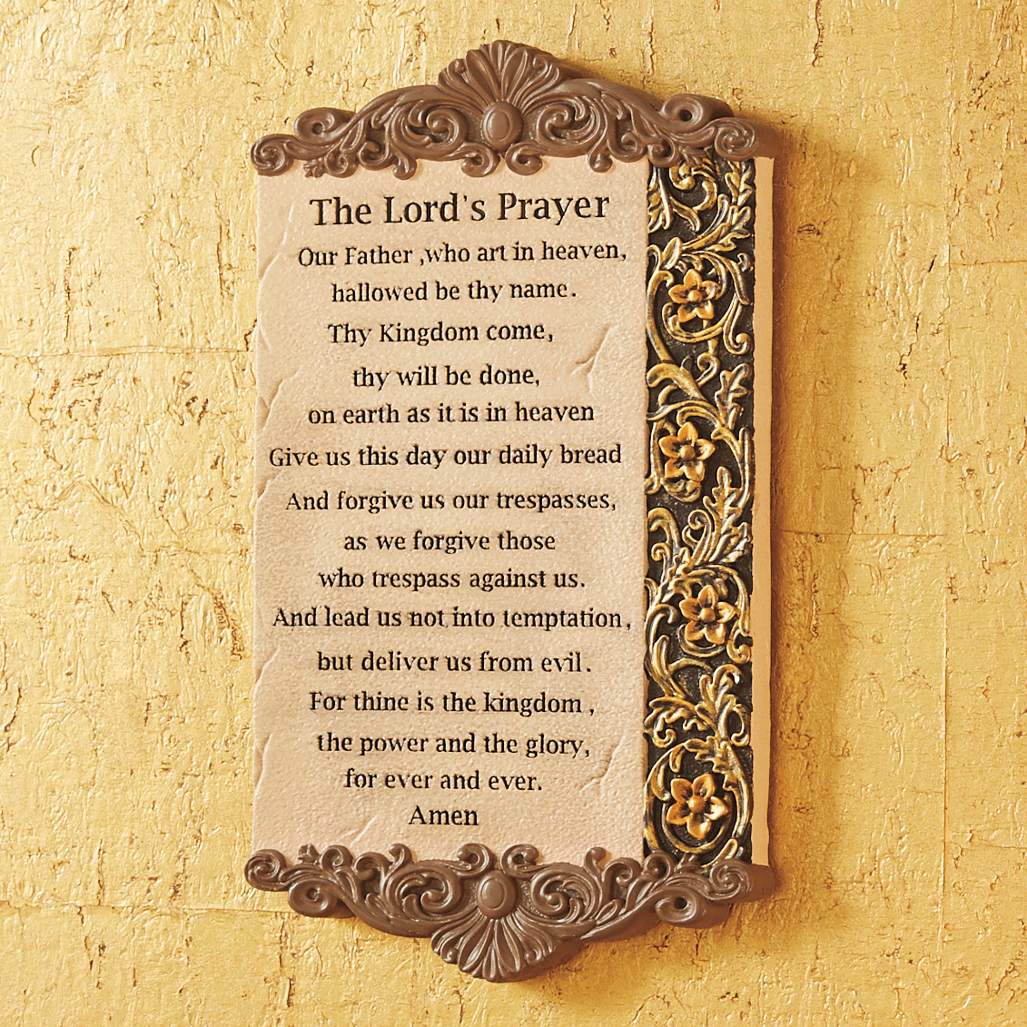 Lord's Prayer Plaque