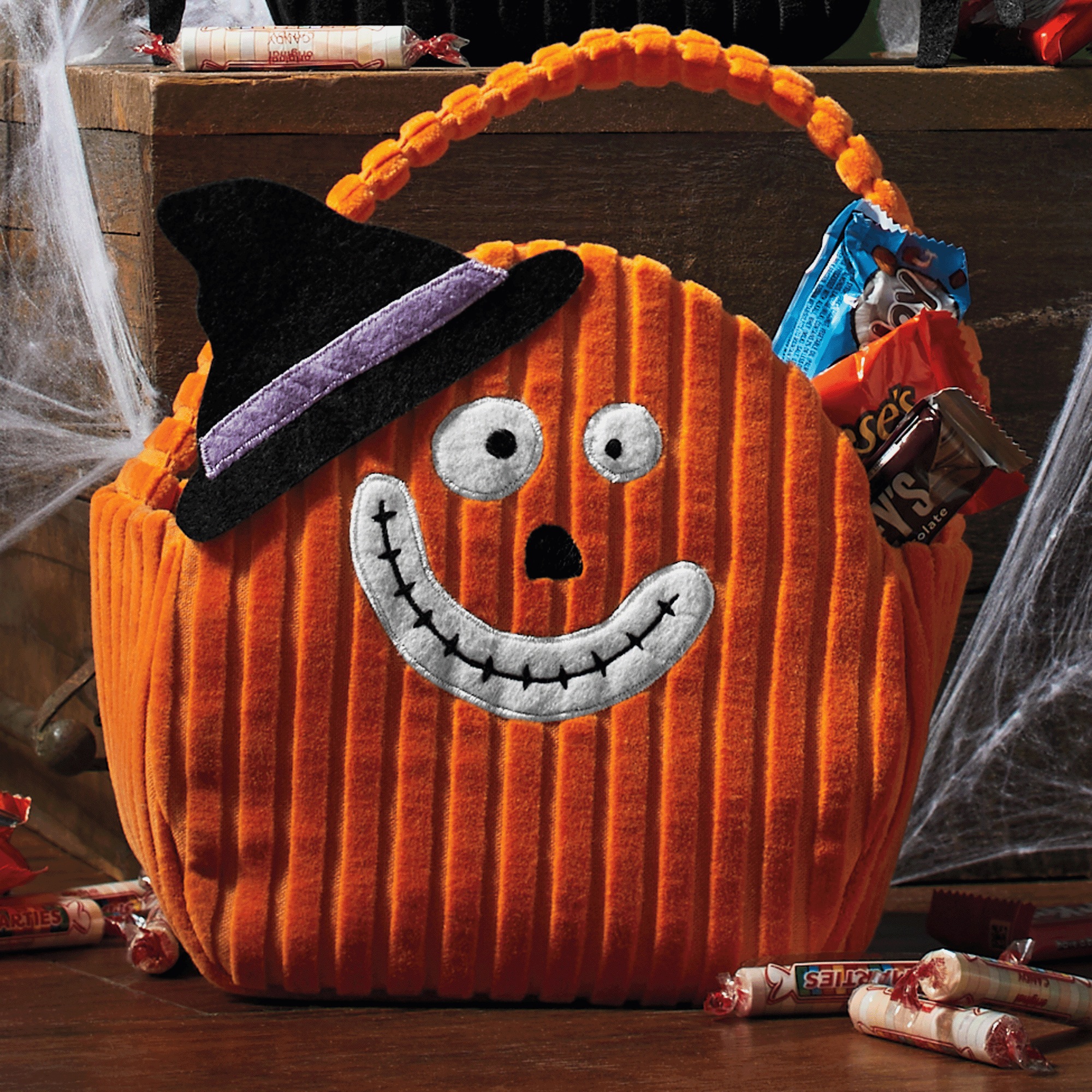 Cloth Halloween Baskets 2 Cloth Halloween Baskets