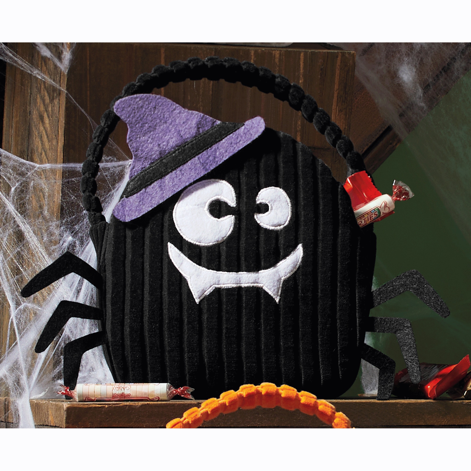 Cloth Halloween Baskets 3 Cloth Halloween Baskets