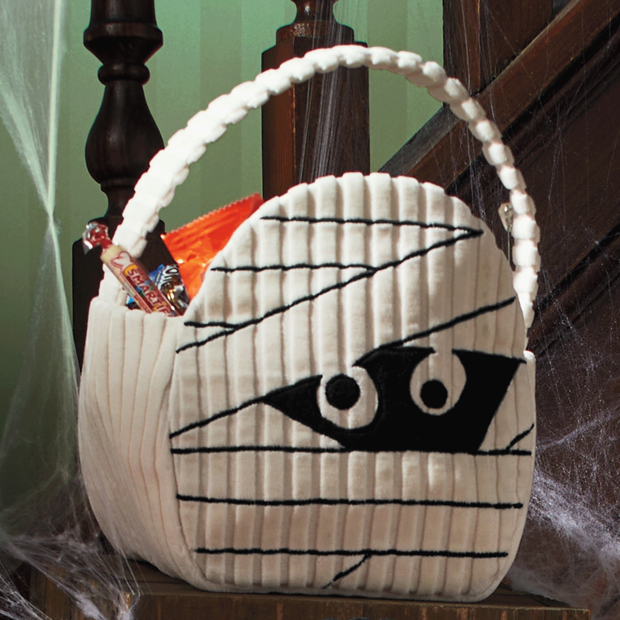 Cloth Halloween Baskets 4 Cloth Halloween Baskets