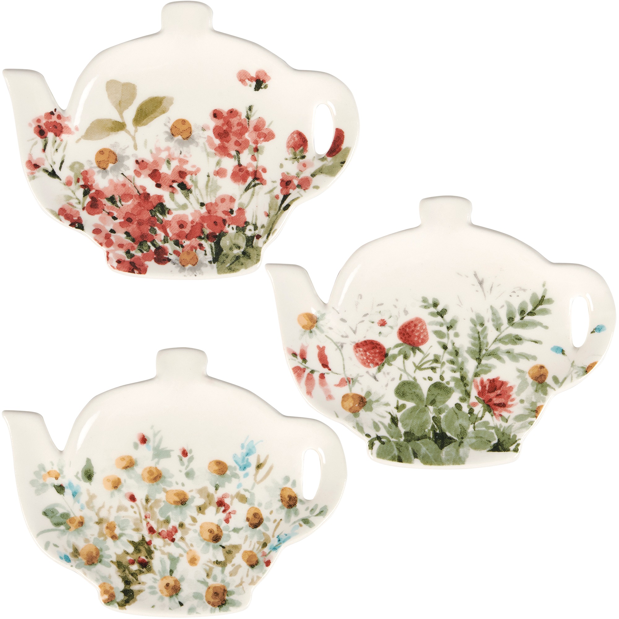 Set of 3 Teapot Trinket Dishes