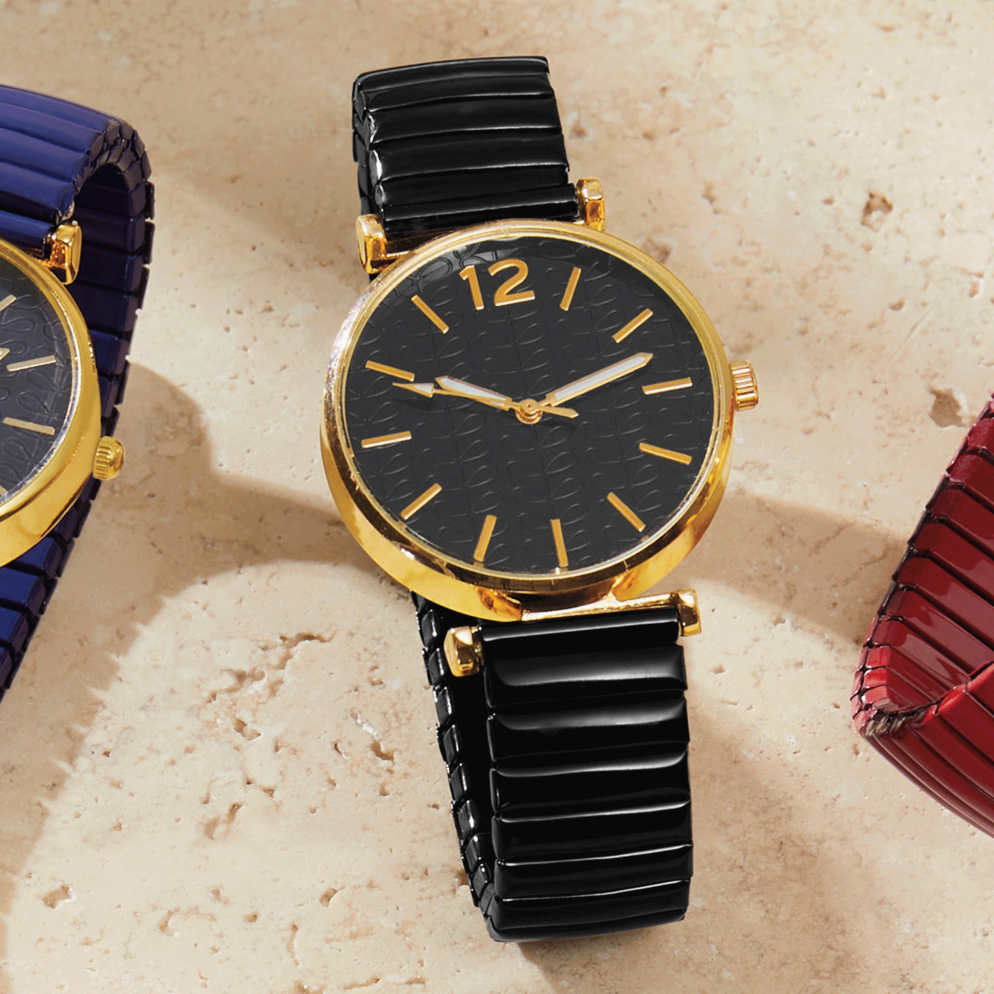 Ladies' Embellished Dial/Stretch-Band Color Watch