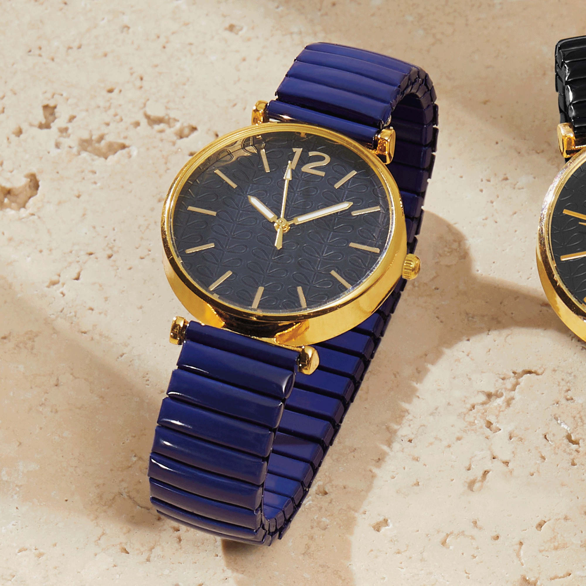 Ladies' Embellished Dial/Stretch-Band Color Watch