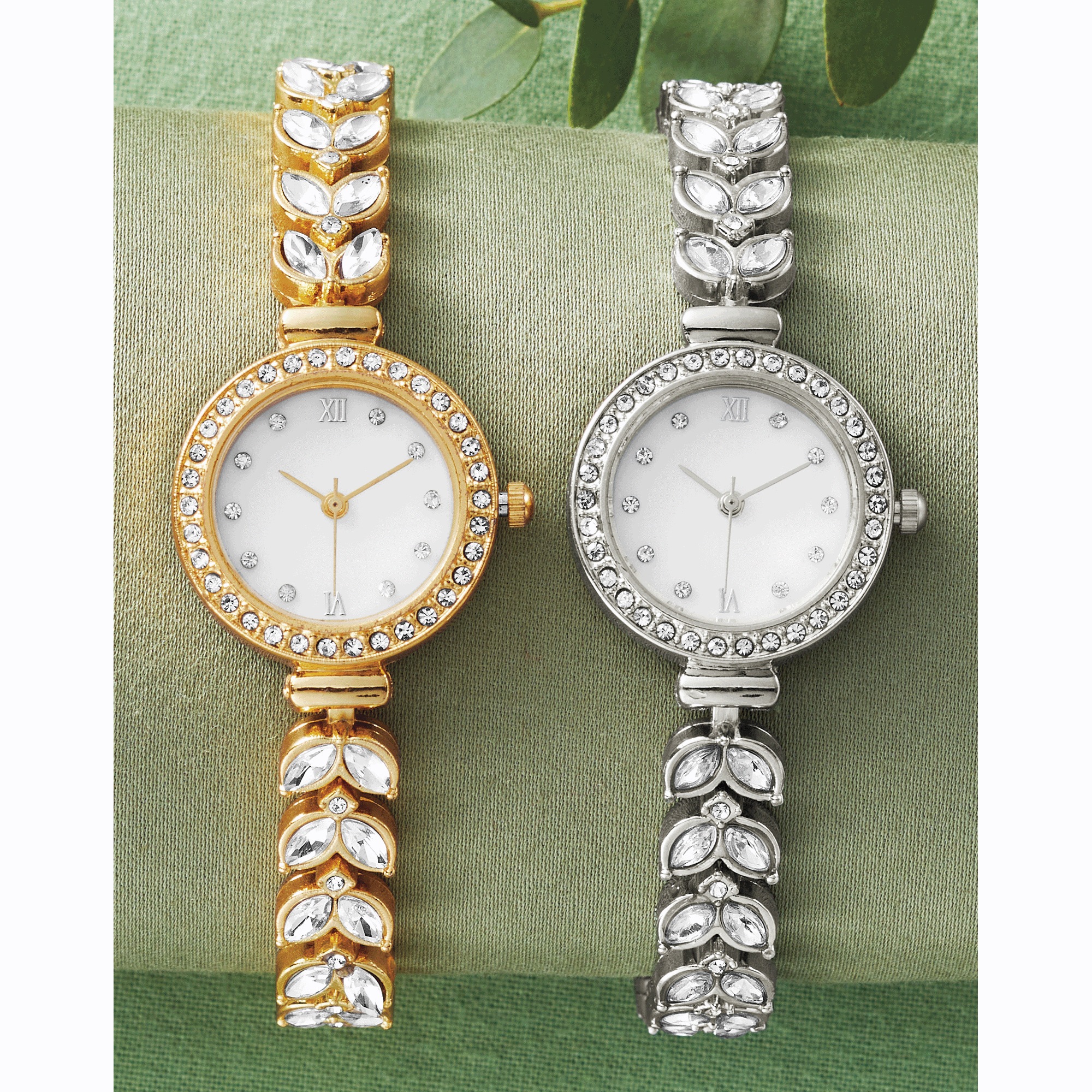 Ladies' Crystal Round Watch